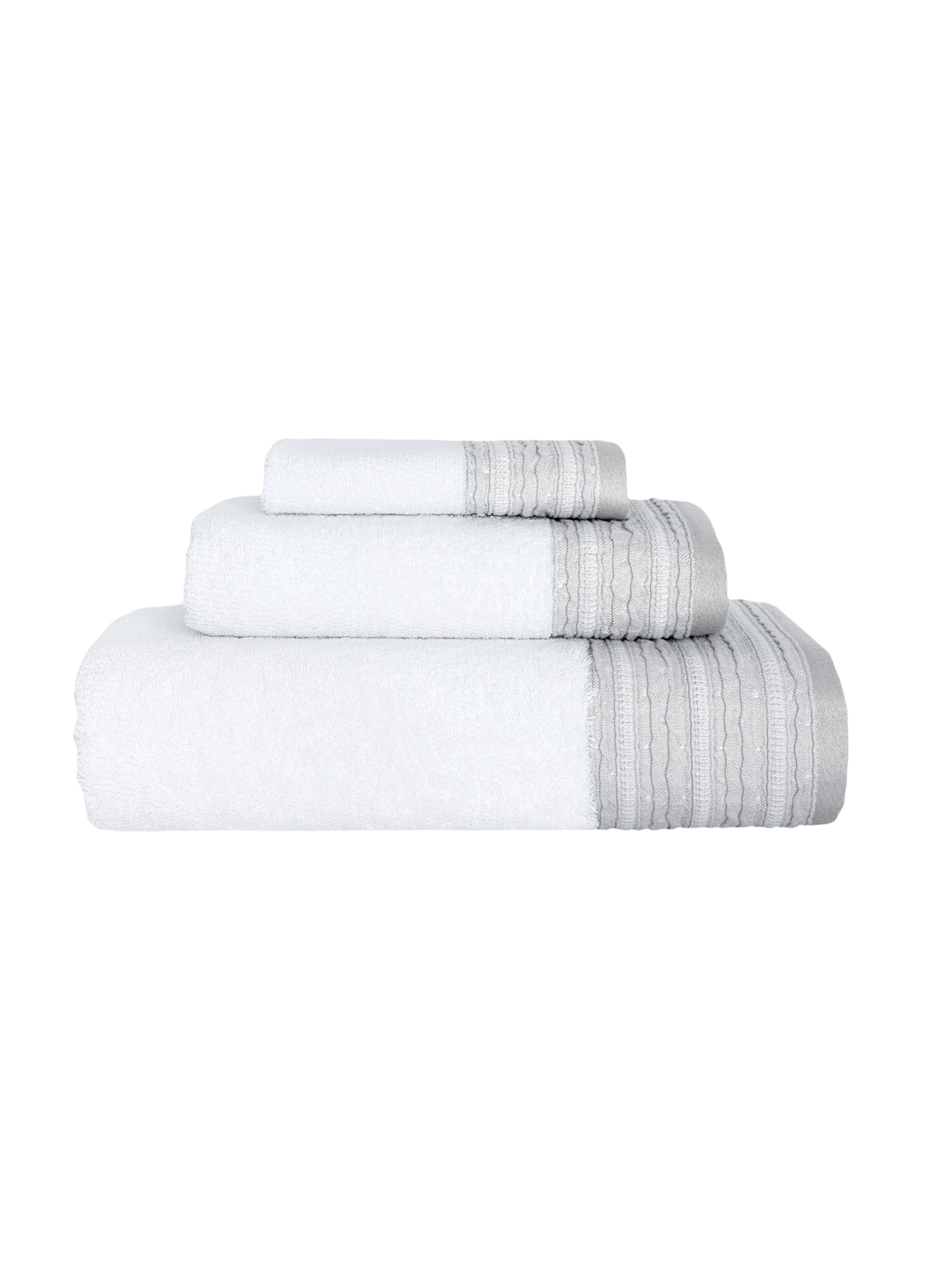 Classic Turkish Towels Genuine Cotton Soft Absorbent Carel And Garen 6 Piece  In Grey