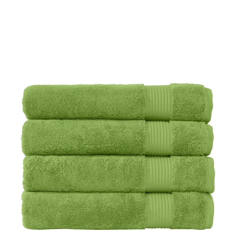 Classic Turkish Towels Genuine Cotton Soft Absorbent Amadeus Bath Towels 30x5 In Green