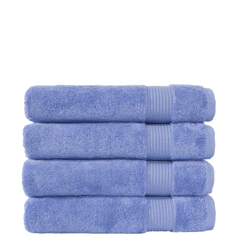 Classic Turkish Towels Genuine Cotton Soft Absorbent Amadeus Bath Towels 30x5 In Blue