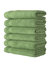 Classic Turkish Towels Genuine Cotton Soft Absorbent Amadeus Hand Towels 16x27 6 Piece Set - Greenery