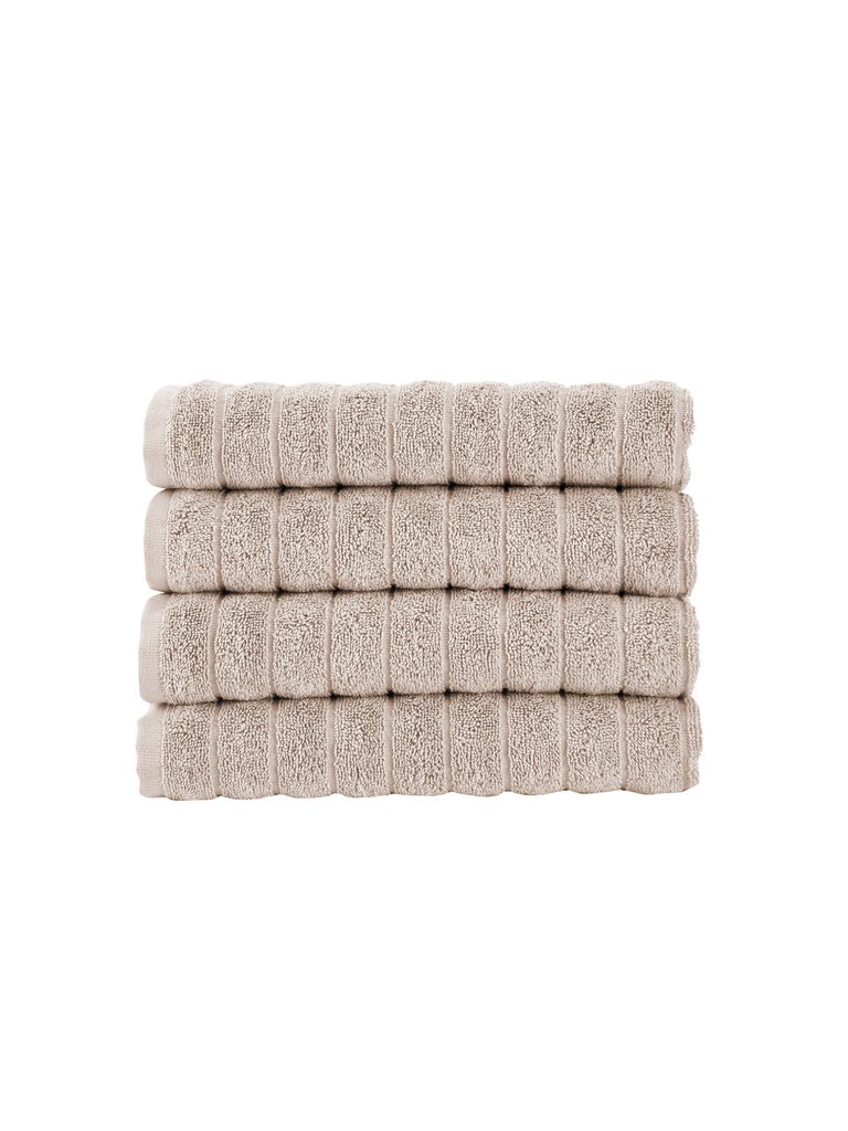 Classic Turkish Towels Genuine Cotton Soft Absorbent Brampton Hand Towels 4 Piece Set