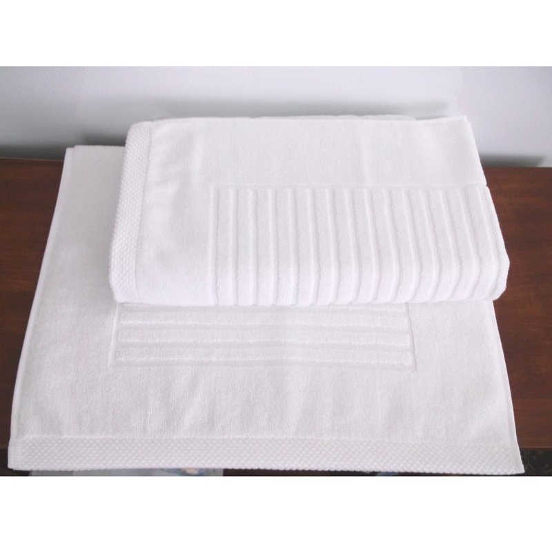 Shop Classic Turkish Towels Genuine Cotton Soft Absorbent Piano Key Bath Mat 2 Piece Set In Grey