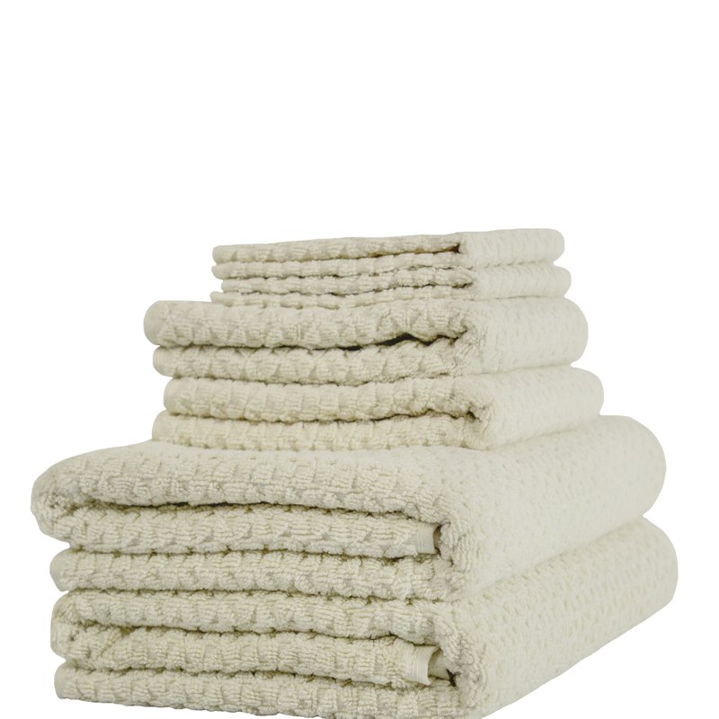 Shop Classic Turkish Towels Hardwick Jacquard 6 Pc Towel Set In Brown