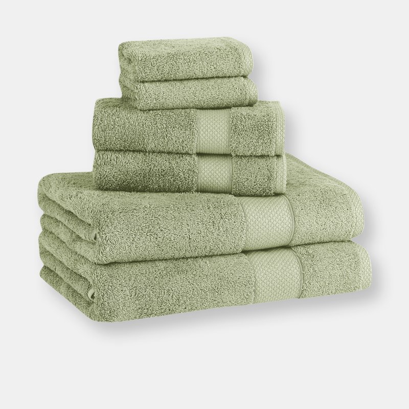 Classic Turkish Towels Madison Towel Collection In Green