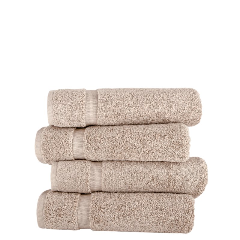 Classic Turkish Towels Villa Collection Hand Towel Pack Of 6 In Brown