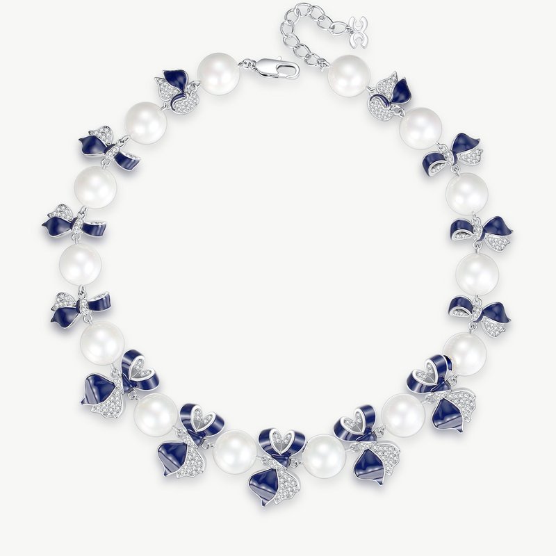 Shop Classicharms Blue Enamel Butterfly Necklace