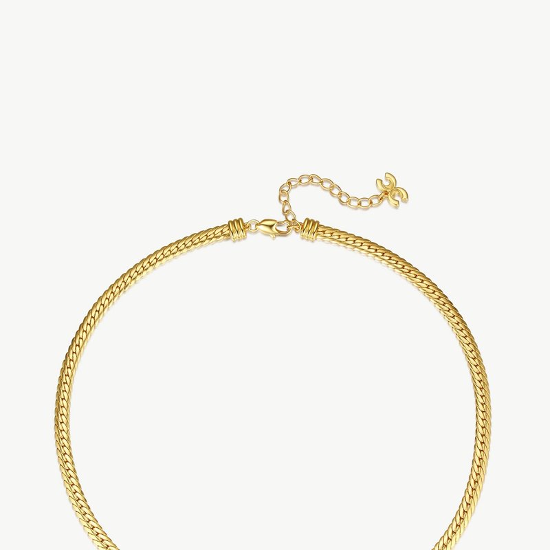Shop Classicharms Gold Classic Herringbone Necklace