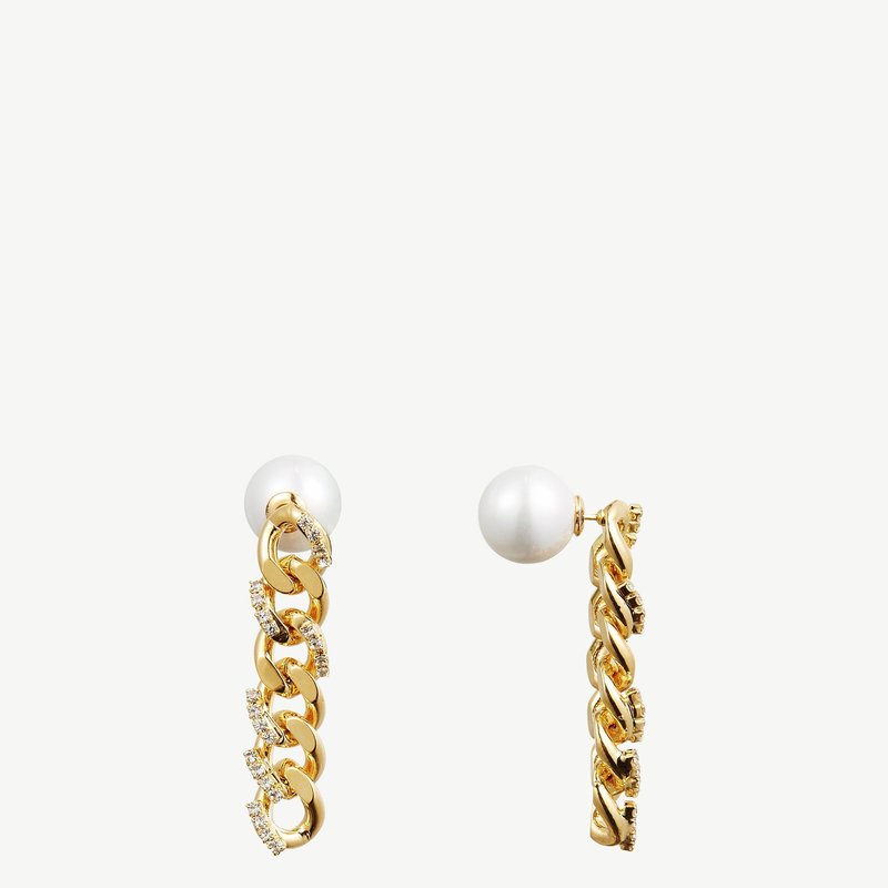 Shop Classicharms Rhinestone Gold Chain Earrings