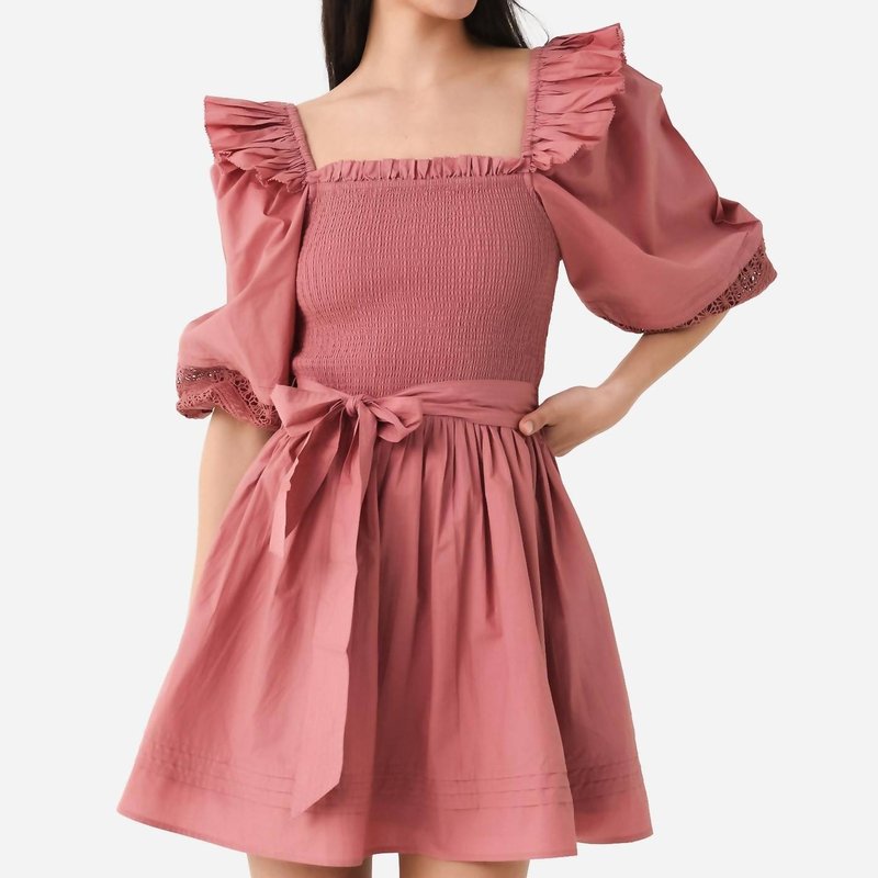 Shop Cleobella Cassia Mini Dress In Pink