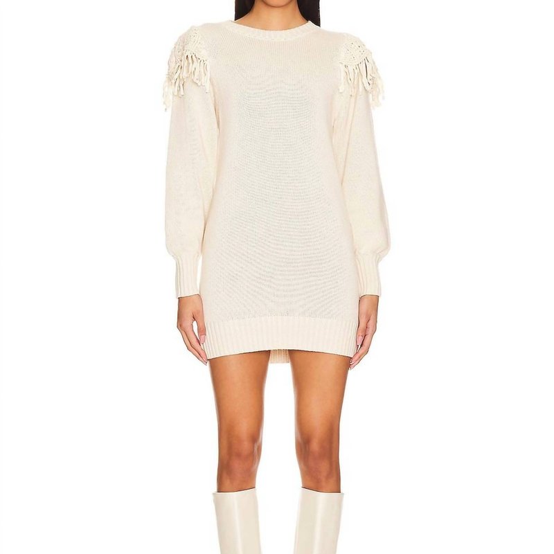 Shop Cleobella Danielle Sweater Dress In Ivory In White