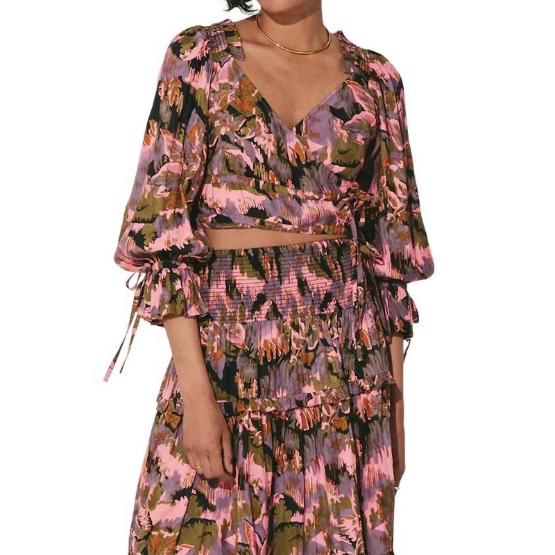 Shop Cleobella Leighton Top In Tapestry In Pink