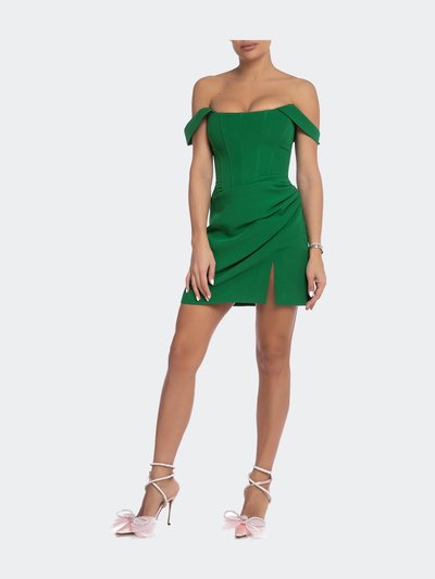 Cliché Reborn Green Mini Off Shoulder Corset Dress product