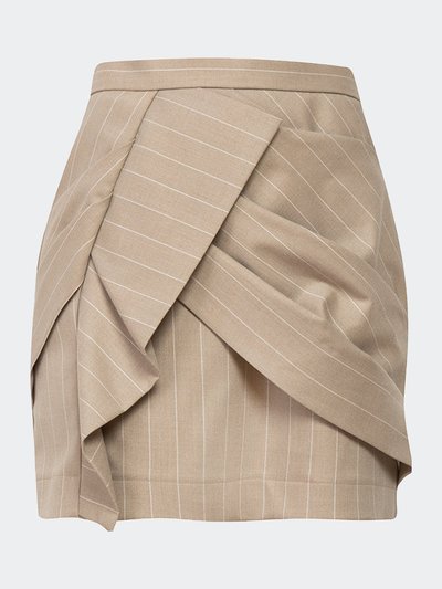 Cliché Reborn Twill Pleated Asymmetric Mini Skirt product