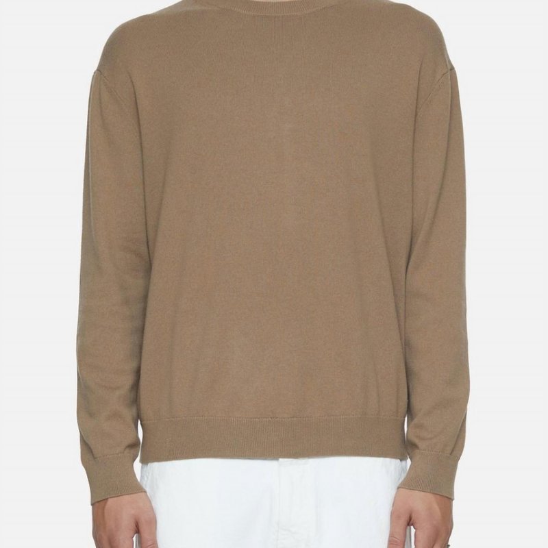 Shop Closed Crew Neck Long Sleeve Knit Sweater In Brown