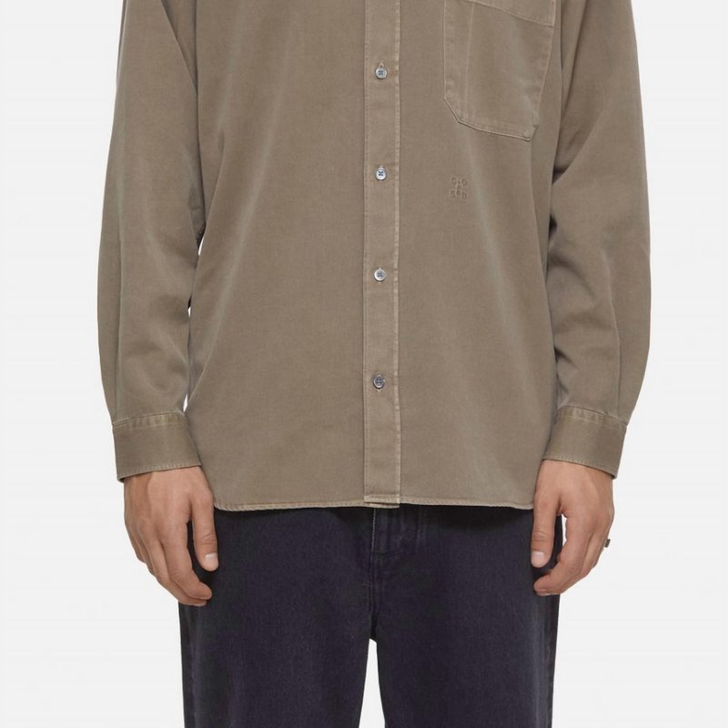 Shop Closed Formal Army Shirt In Brown