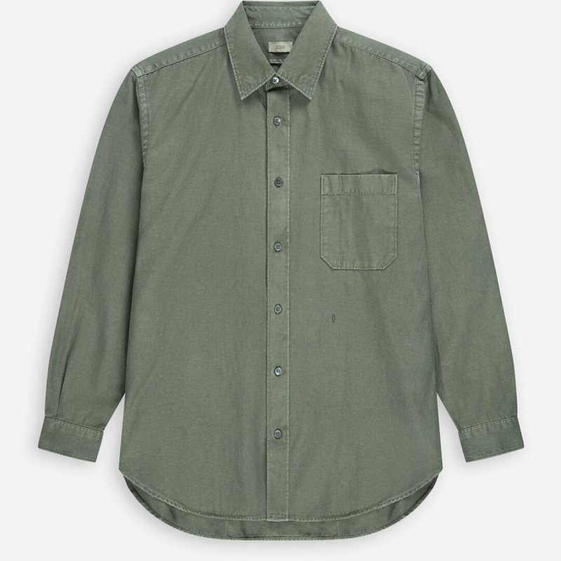 Closed Formal Army Shirt In Green