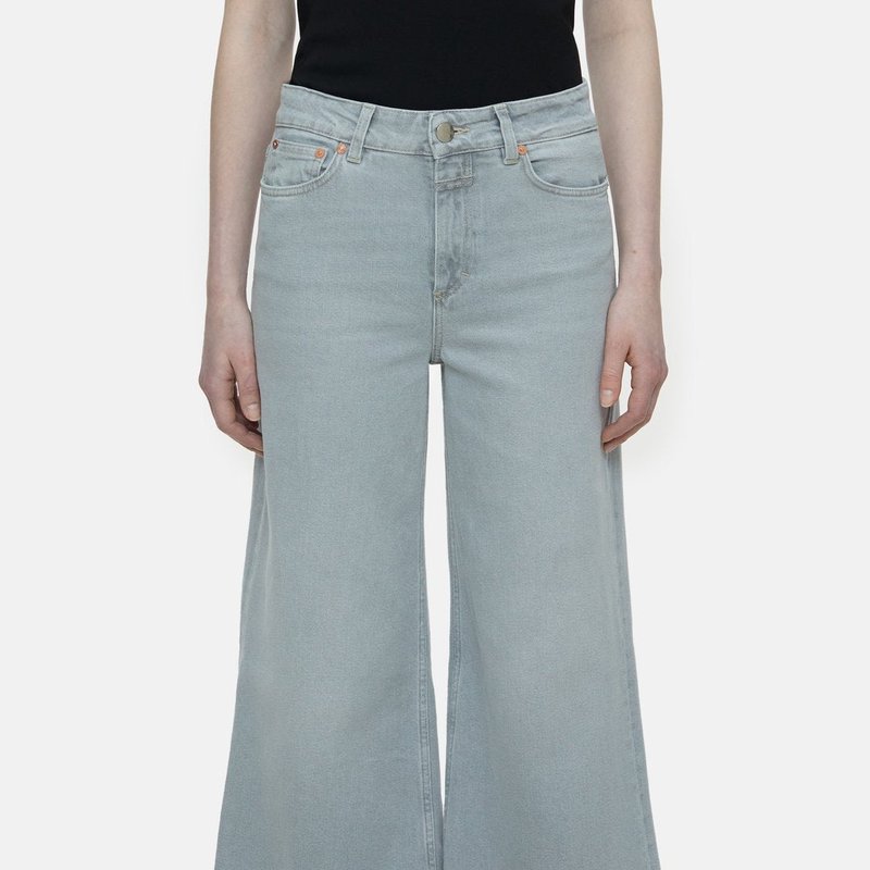 Shop Closed Glow-up Wide Leg Jeans In Grey