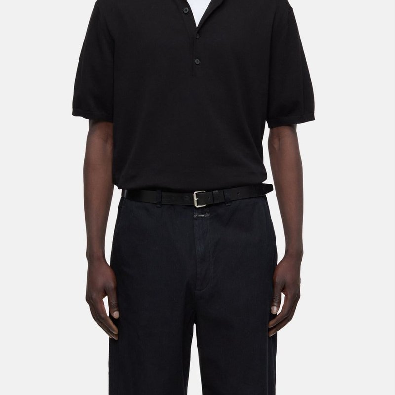 Shop Closed Short Sleeve Polo In Black