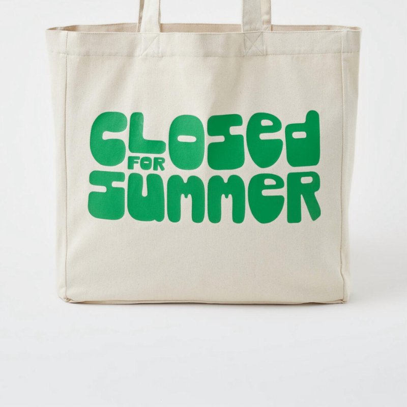 Shop Closed Summer Bag In White