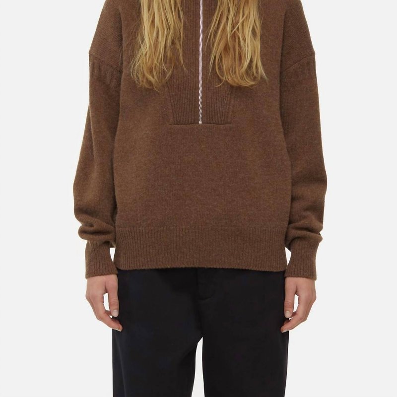 Shop Closed Troyer Wool Sweater In Brown