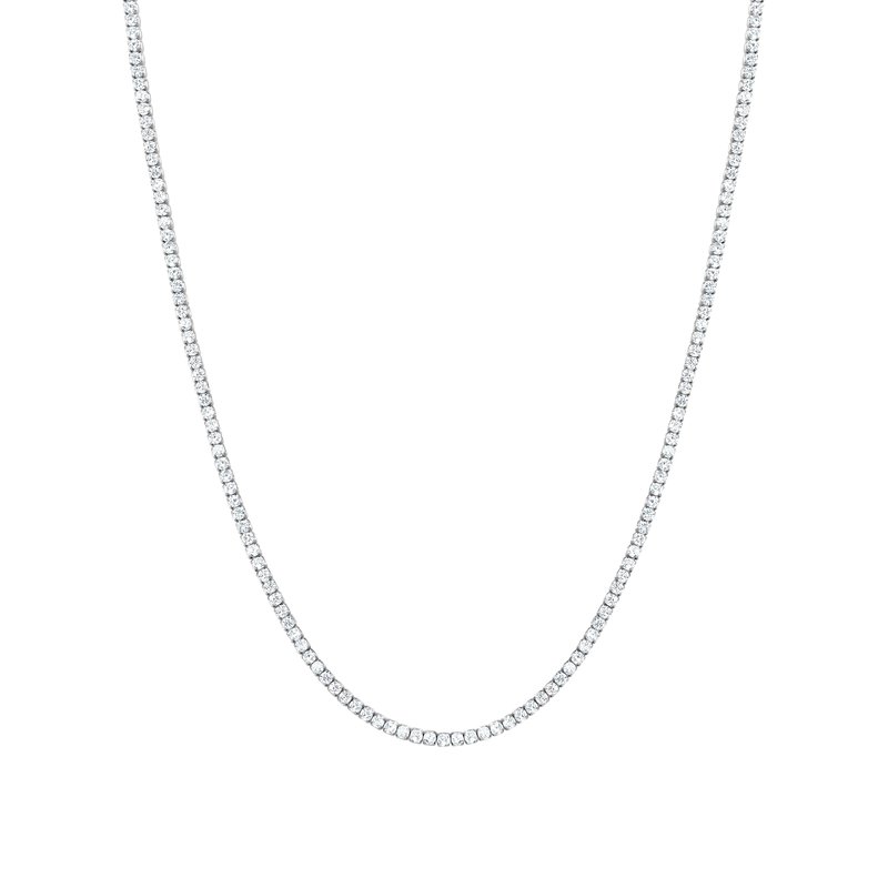 Club Rochelier 3a Cubic Zirconia Vintage Inspired Necklace In Grey
