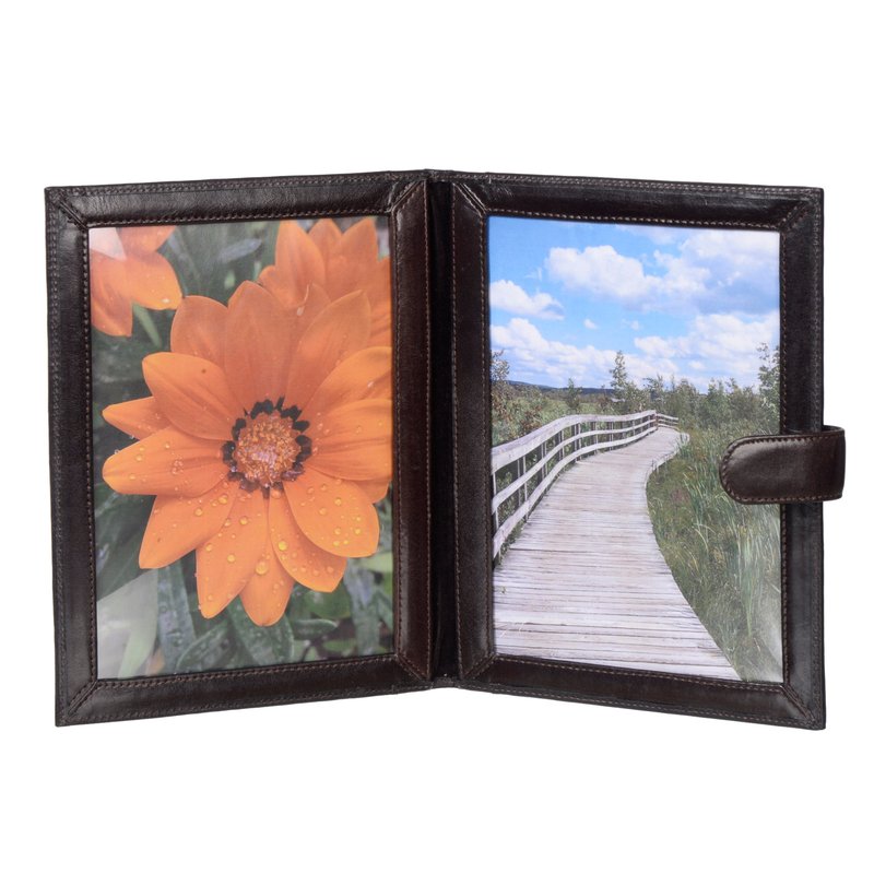 Club Rochelier Book Picture Frame Large In Brown