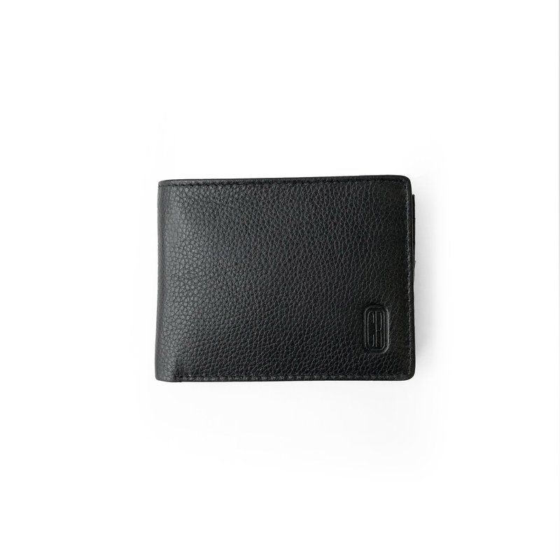 Club Rochelier Slim Men Wallet With Zippered Pocket In Black