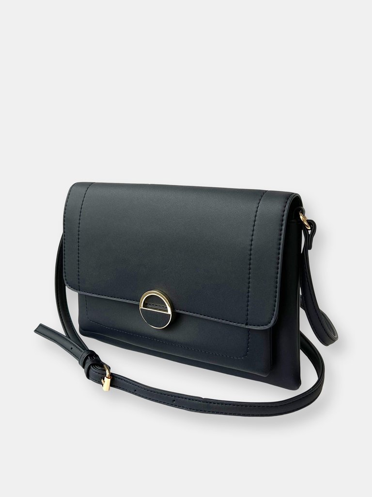 Crossbody With Round Ornament - Navy