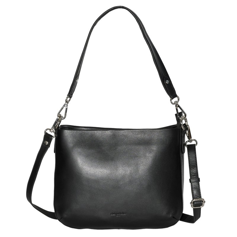 Club Rochelier Ladies Leather Shoulder And Crossbody Bag In Black