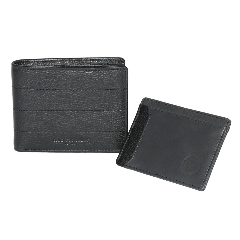 Shop Club Rochelier Mens Billfold With Removable Card Holder In Black