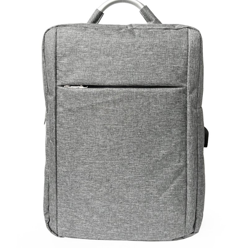 Club Rochelier Tech Backpack With Metal Handle In Grey