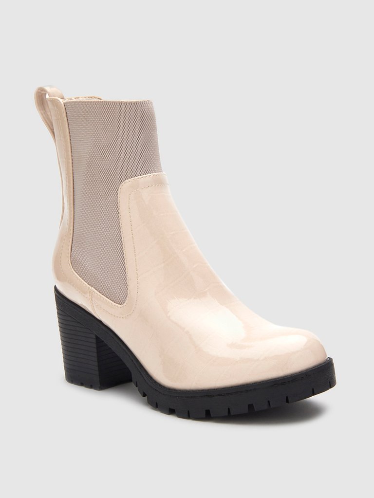Lane Synthetic Boot - Ivory