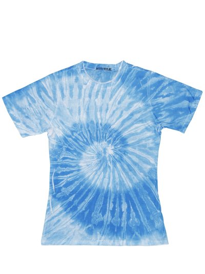 Colortone Colortone Womens/Ladies Short Sleeve Spider Tie Dye T-Shirt (Spider Royal) product
