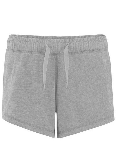 Comfy Co Womens/Ladies Elasticated Lounge Shorts - Heather Gray product