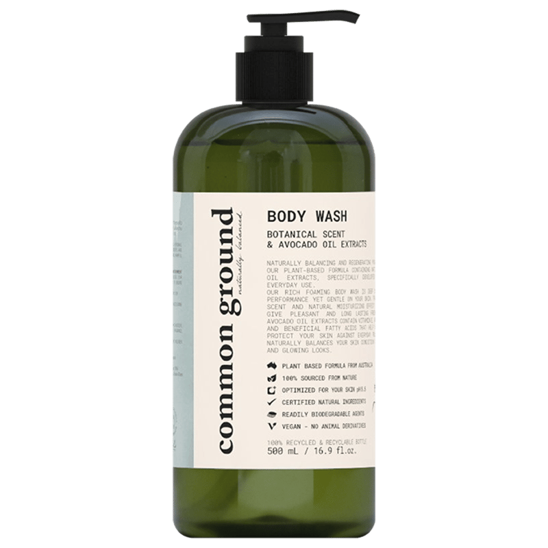 Common Ground Natural Body Wash With Avocado Oil Extracts