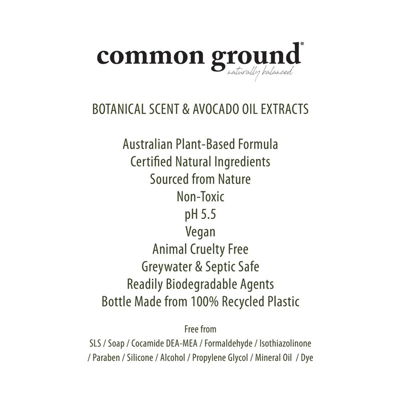 Shop Common Ground Natural Face Wash With Avocado Oil Extracts