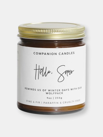 Companion Candles Hello, Snow // Pine & Fir product
