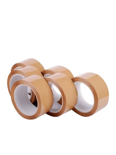 Consumables Packaging Polyprop Tape (Pack of 6) (Buff) (2 x 2.5 inches) product