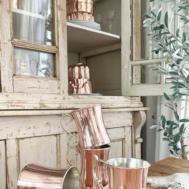 Coppermill Kitchen Vintage Inspired Cocktail Mugs In Pink