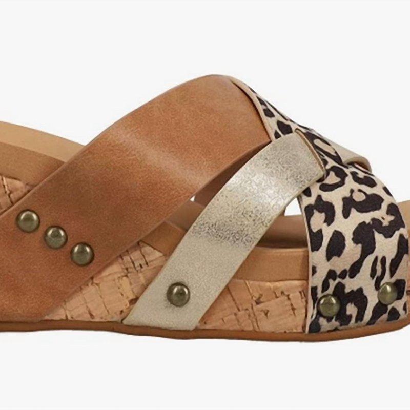 Shop Corkys Women's Amuse Wedge Sandal In Leopard In Brown