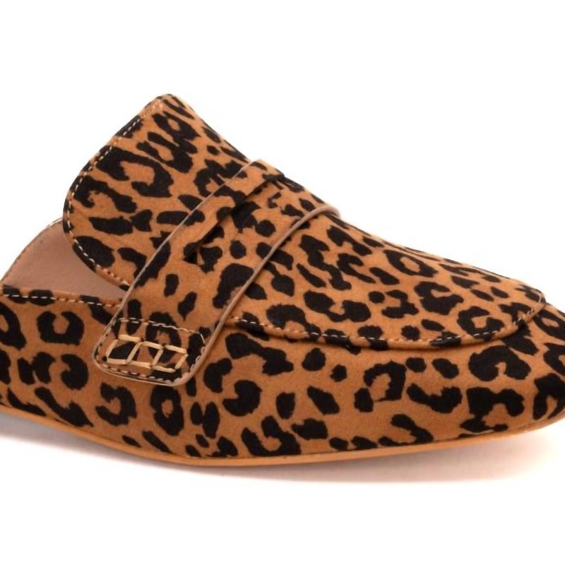 Corkys Women's Leopard Slide Mule In Brown