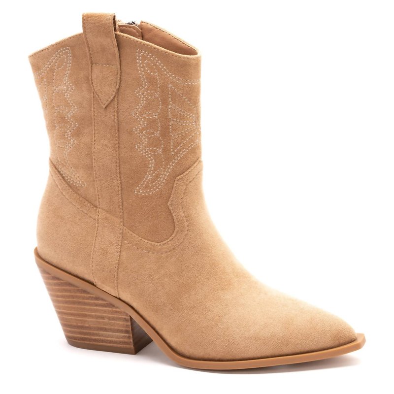 Shop Corkys Women's Rowdy Boots In Camel Suede In Brown