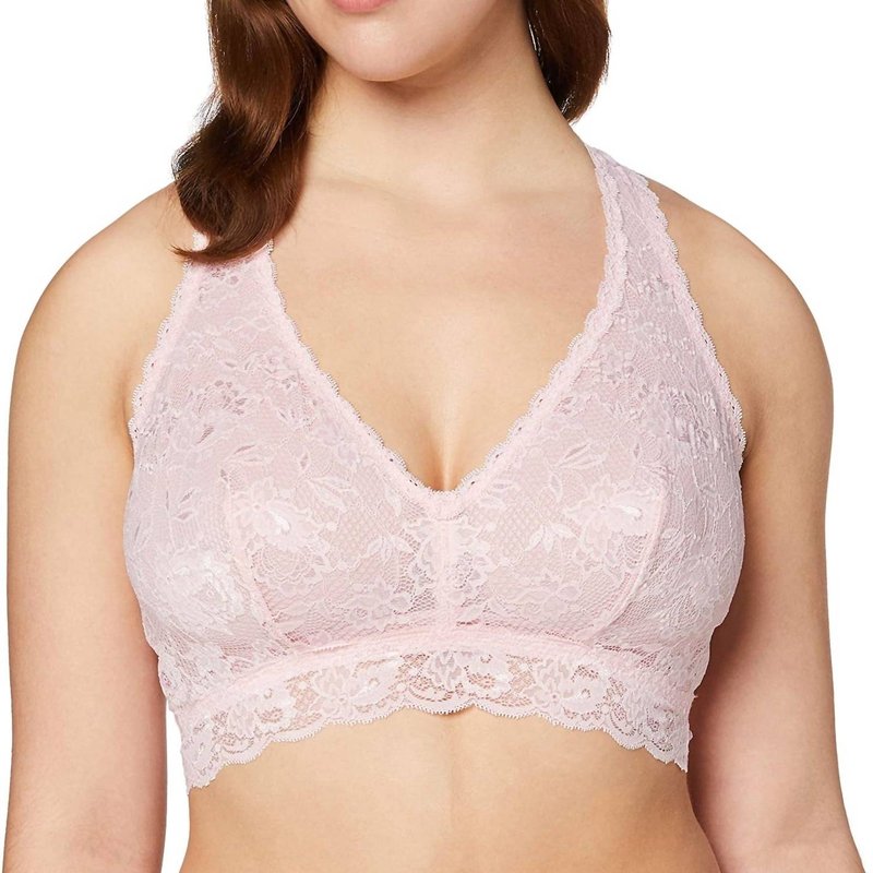 Shop Cosabella Never Say Never Curvy Racerback Bralette In Pink