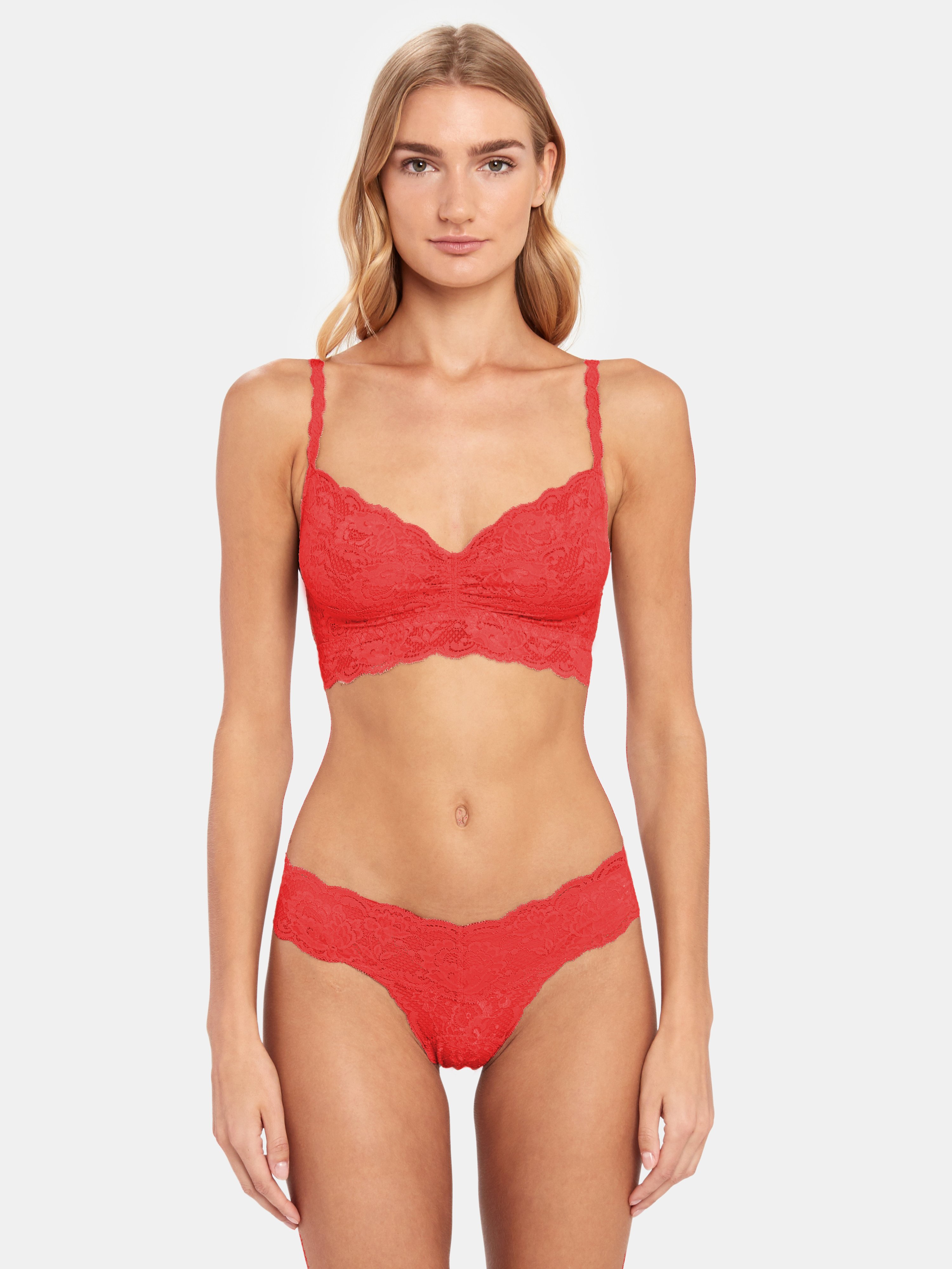Cosabella Never Say Never Cutie Low-rise Thong In Rossetto