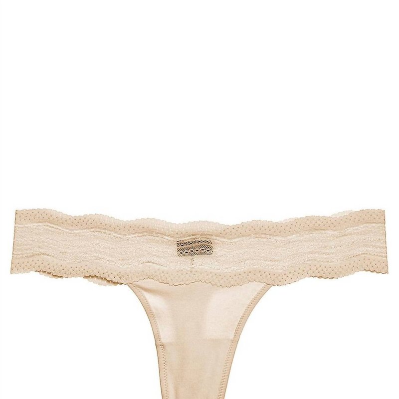 Shop Cosabella Women's Dolce Thong Panty In Brown