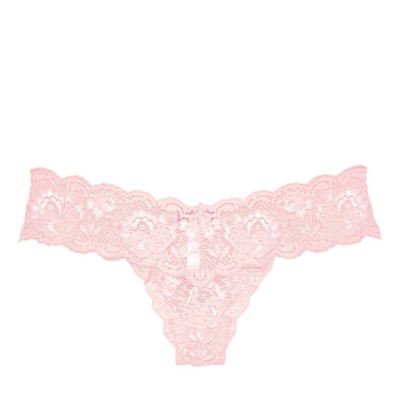 Shop Cosabella Women's Never Say Never Cutie Thong Panty In Pink Lilly