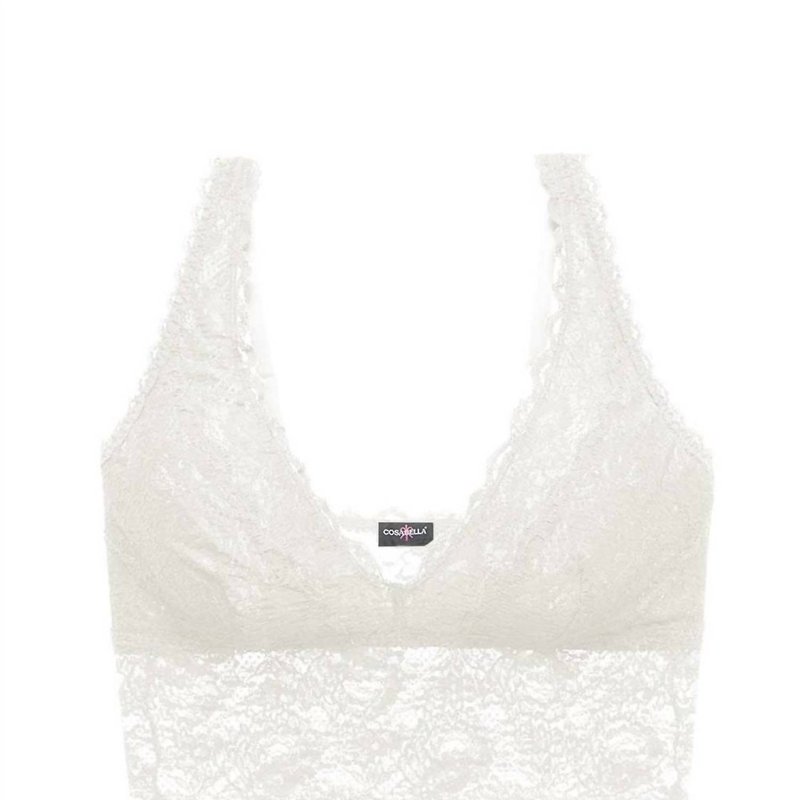 Shop Cosabella Women's Never Say Never Extended Plunge Longline Bralette In White