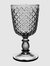 Arlequin Glass Goblet, Set of 6 - Grey