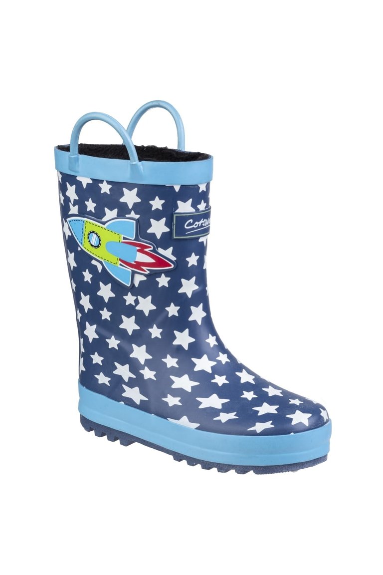 Cotswold Childrens/Kids Sprinkle Rain Boots (Blue Rocket) - Blue Rocket