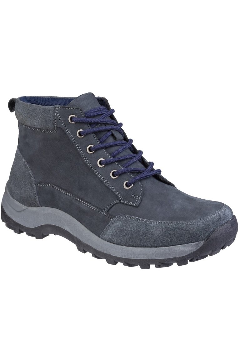 Mens Slad Lace Up Boots - Navy - Navy